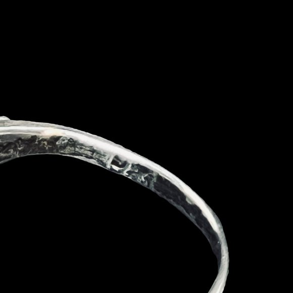 Vintage Sterling Silver Faux Turquoise Ring Sz 6 (R336) - Picture 6 of 8